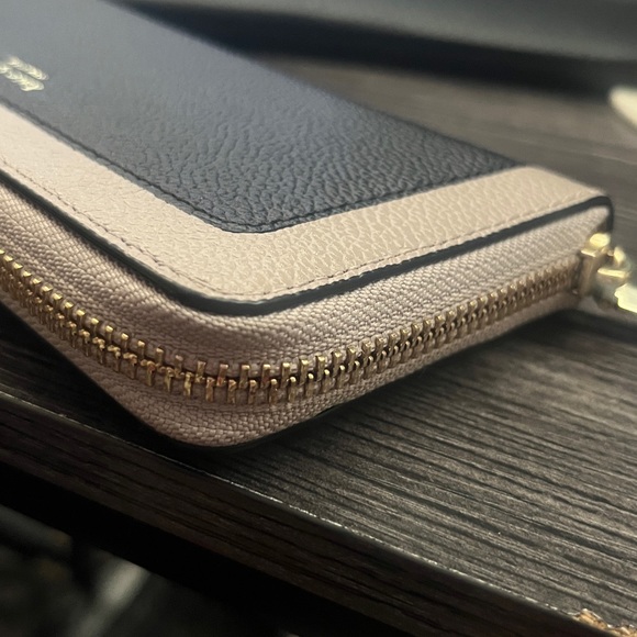 Kate Spade Margaux Slim Continental Wallet Black & Warm Taupe - Picture 7 of 12